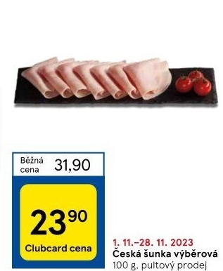 Šunka česká výběrová