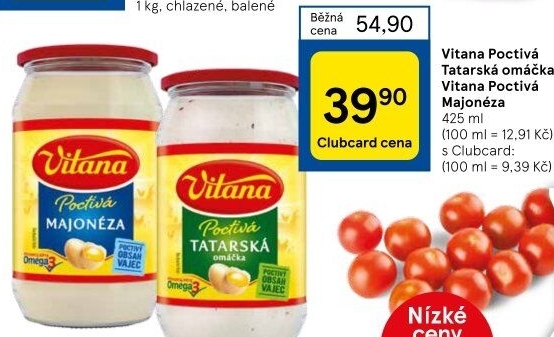 Tatarská omáčka poctivá Vitana
