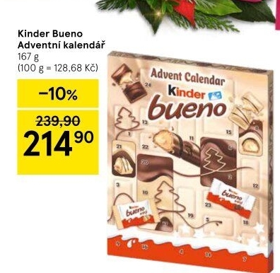 Adventní kalendář Kinder Bueno