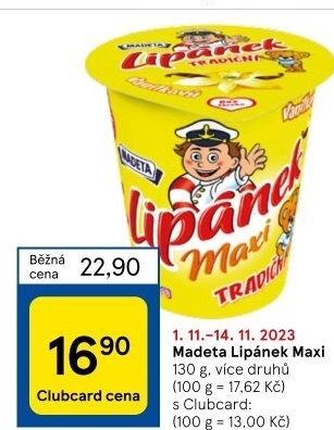 Dezert Lipánek Madeta