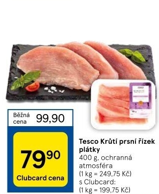 Krůtí prsní řízky Tesco