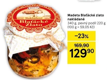 Nakládané Blaťácké Zlato Madeta