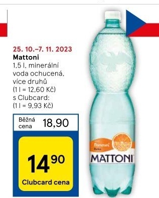 Ochucená voda Mattoni