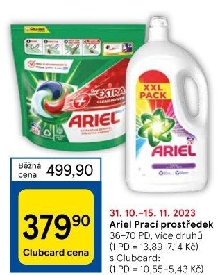 Prací prostředky Ariel