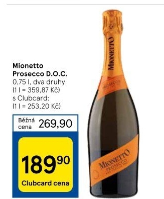 Prosecco DOC Treviso Mionetto