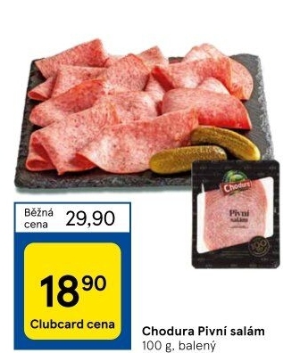 Salám pivní Beskydské uzeniny Chodura