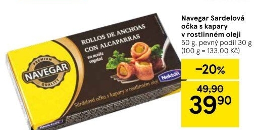 Sardel očka Navegar Nekton