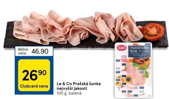 Šunka pražská nejvyšší jakosti LE&amp