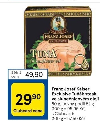 Tuňák steak v oleji Exclusive Franz Josef Kaiser