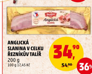 Anglická slanina Řezníkův talíř