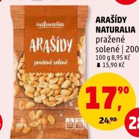 Arašídy pražené Naturalia