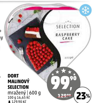 Dort malinový mražený Selection