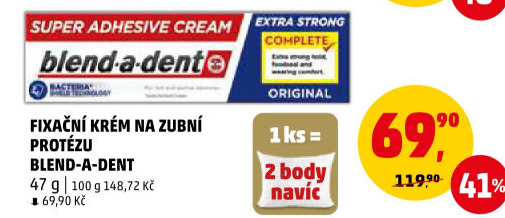 Fixační krém na zubní protézu Blend-a-dent
