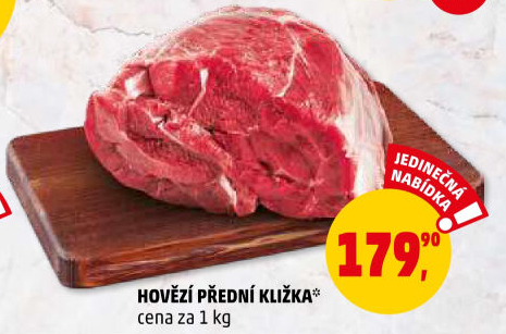 Hovězí přední bez kosti - kližka