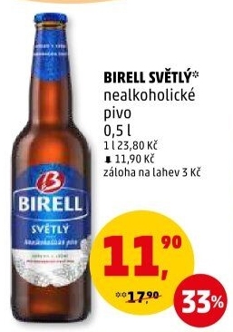 Nealkoholické pivo Birell