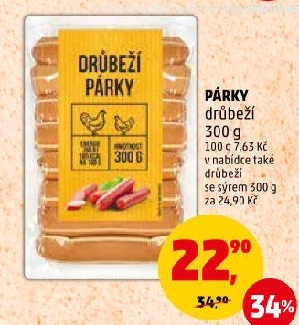 Párky drůbeží