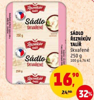 Sádlo škvařené Řezníkův talíř