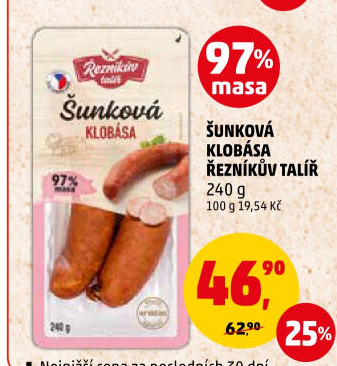 Šunková klobása Řezníkův talíř