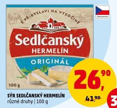 Sýr Hermelín Sedlčanský
