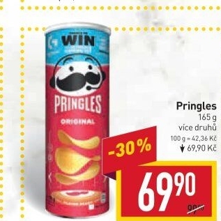 Chipsy Pringles - tubus