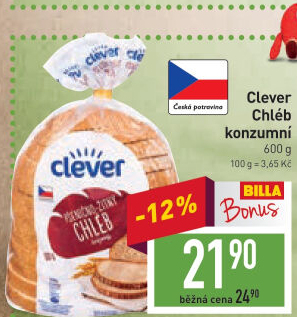 Chléb konzumní Clever