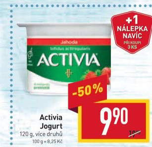 Jogurt ochucený Activia Danone