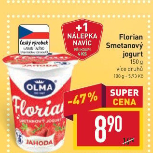 Jogurt smetanový Florian Olma