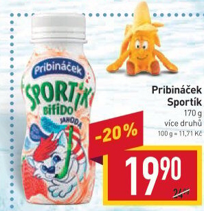 Jogurtový nápoj Sportík Pribináček