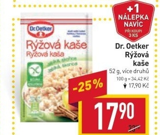 Kaše rýžová bez lepku Dr. Oetker
