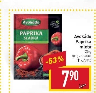 Koření Paprika mletá Avokádo