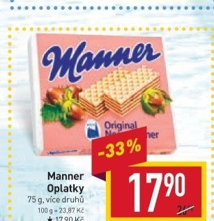 Oplatky Manner