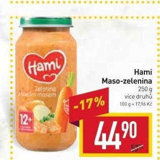 Příkrm masozeleninový Hami