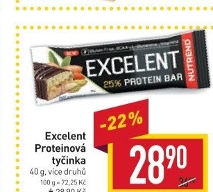 Proteinová tyčinka Excelent Nutrend