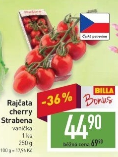 Rajčata cherry keříková Čerstvě utrženo