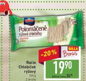 Rýžové chlebíčky polomáčené Racio