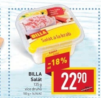 Saláty lahůdkové Billa