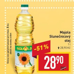Slunečnicový olej Majola