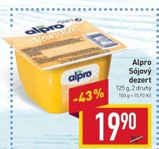 Sójový dezert Alpro Soya