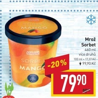 Sorbet v kelímku Mrož Prima