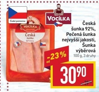 Šunka česká nejvyšší jakosti Vocílka