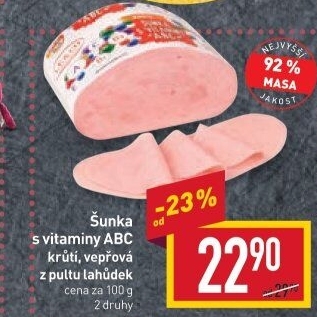 Šunka krůtí prsní s vitamíny ABC+ nejvyšší jakosti LE&amp