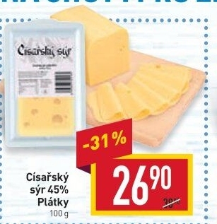 Sýr Císařský 45%