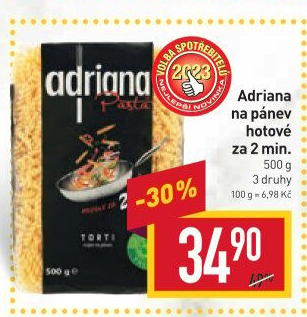 Těstoviny na pánev Adriana