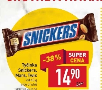 Tyčinka Snickers