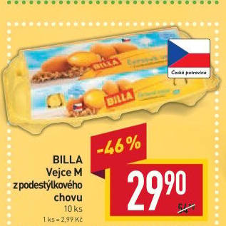 Vejce z podestýlky M Billa