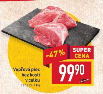 Vepřová plec bez kosti