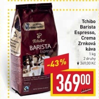 Zrnková káva Barista Espresso Tchibo