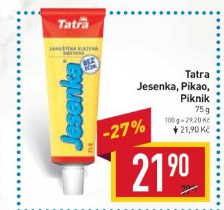 Mléko kondenzované Jesenka Tatra