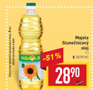 Slunečnicový olej Majola