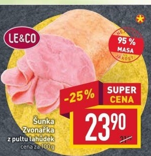 Šunka Zvonařka nejvyšší jakosti LE&amp